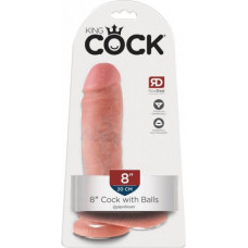 Boss Of Toys Cock 8 Inch With Balls Light skin tone