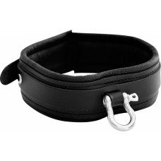 Kiotos Leather Leather Collar with Metal Shackle