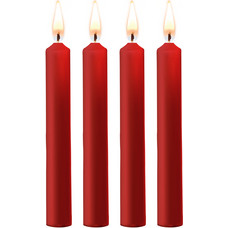Ouch! By Shots Teasing Wax Candles - 4 Pieces - Red