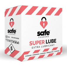 Boss Of Toys SAFE - Condoms Super Lube Extra Lubricant (5 pcs)
