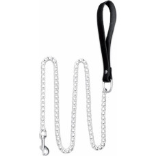 Kiotos Leather Chain Leash with Leather Handle