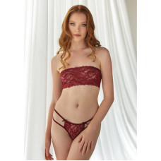 Allure Lace Bandeau and String Set - S/M