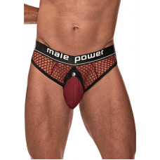 Male Power Cock Ring Thong - S/M - Burgundy