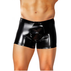 Male Power Shorts with Zipper - S - Black