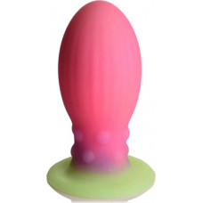 Xr Brands Xeno Egg - Glow in the Dark - Silicone Egg - Pink