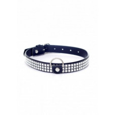Boss Of Toys Fetish B - Series Collar with crystals 2 cm silver