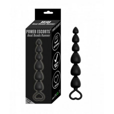 Boss Of Toys Plug-Power Escorts - Anal Beads Runner - Silicone-Black