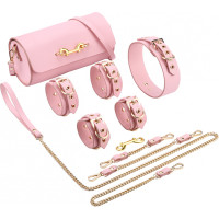 Kiotos Leather BDSM Deluxe 5 Item Kit - Pink
