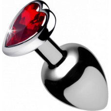 Xr Brands Red Heart Gem - Butt Plug - Large