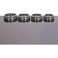 Kiotos Steel Chain Link Cockring - 45 mm