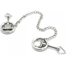 Kiotos Steel Nipple Clamps Rings Screwed with Chain