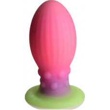 Xr Brands Xeno Egg - Glow in the Dark - Silicone Egg - XL - Pink