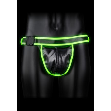 Ouch! By Shots Jockstrap with Buckle - Glow in the Dark - L/XL