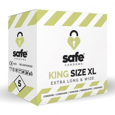 Boss Of Toys SAFE - Condoms King Size XL Extra Long & Wide (5 pcs)