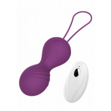 Boss Of Toys Kulki-Vibrating Silicone Kegel Balls USB 10 Function / Remote control -Purple