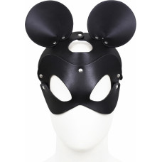 Kiotos Leather Black Mouse Leather Mask