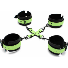 Kiotos Bdsm Glow In The Dark Cuffs Hogtie 3 Set