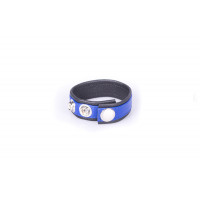 Kiotos Leather Rainbow Leather Cock Strap - Black & Blue