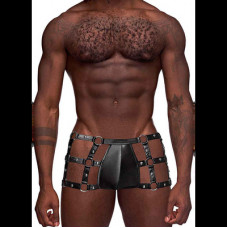 Male Power Vulcan - Cut Out Cage Short - S/M - Black