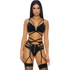 Forplay Buckle Up - Lingerie Set - XL