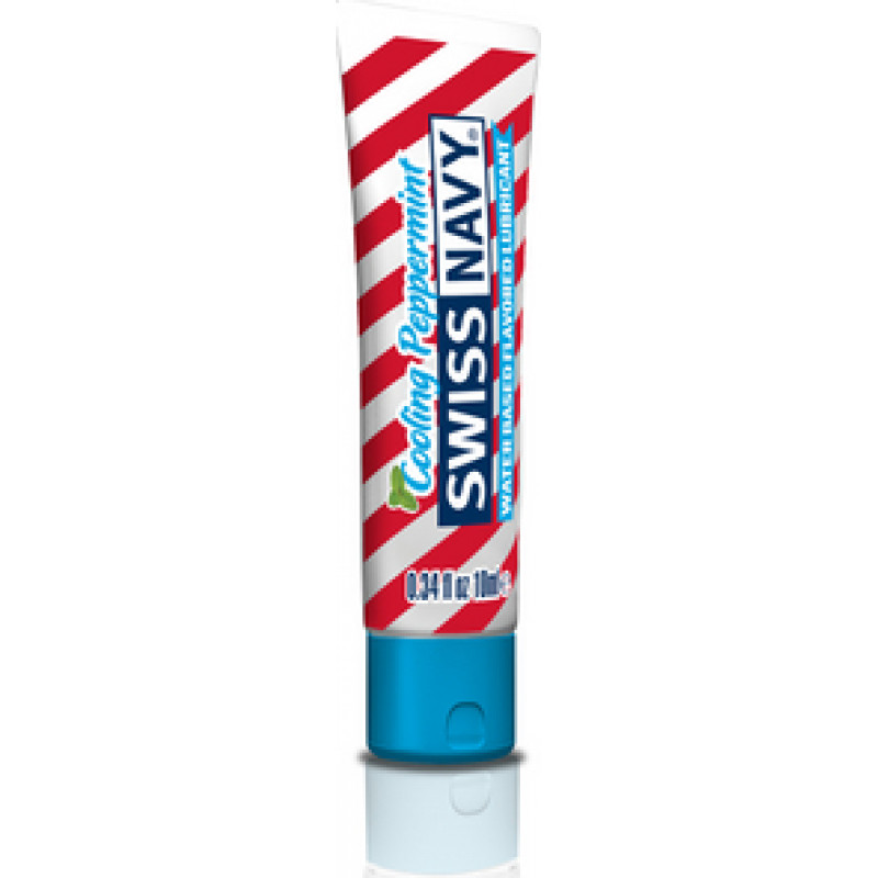 Swiss Navy Lubricant with Cooling Peppermint Flavor - 0.3 fl oz / 10 ml