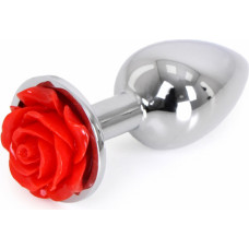 Kiotos Steel Aluminium Buttplug Red Rose