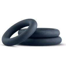 Boss Of Toys 3-Piece Cock Ring Set - Grey