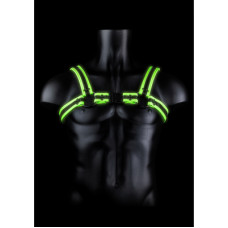 Ouch! By Shots Buckle Harness - Glow in the Dark - L/XL