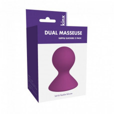 Boss Of Toys Pompka- Me You Us Dual Masseuse Silicone Nipple Suckers 2 Pack Purple