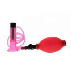Boss Of Toys CLITORAL VIBRATING PUMP - CLEAR HOT PINK