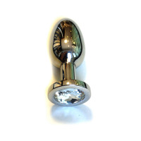Kiotos Steel Jewel Buttplug - Large Clear