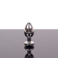 Kiotos Steel Jewel Buttplug - Small Black