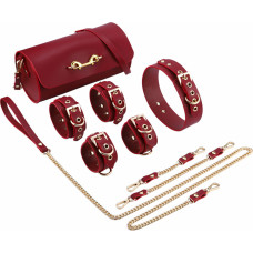 Kiotos Leather BDSM Deluxe 5 Item Kit - Red