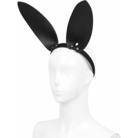 Kiotos Leather Black Leather Bunny Ears Headband