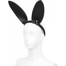 Kiotos Leather Black Leather Bunny Ears Headband