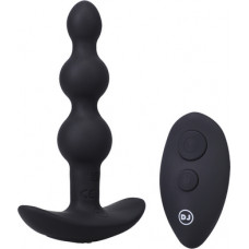 Doc Johnson Beaded Vibe - Silicone Anal Plug with Remote Control