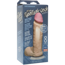 Doc Johnson Realistic Cock with Balls - Removable Vac-U-Lock Suction Cup - ULTRASKYN - 8 / 20 cm - Vanilla
