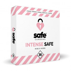 Boss Of Toys SAFE - Condoms Intense Safe Ribs & Nobs (36 pcs)