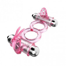 Boss Of Toys BAILE - BUNNY SNUGGLES COCK CLIT RING, 10 vibration functions