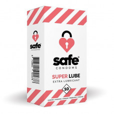 Boss Of Toys SAFE - Condoms Super Lube Extra Lubricant (10 pcs)
