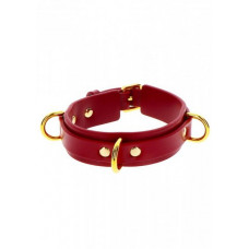 Boss Of Toys D-Ring Collar Deluxe Red
