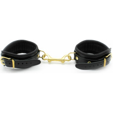 Kiotos Leather Shiny Black Leather Feetcuff