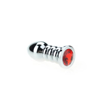 Kiotos Unisex Ribbed Buttplug Red