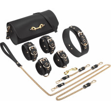 Kiotos Leather BDSM Deluxe 5 Item Kit - Black