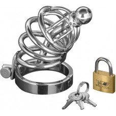 Xr Brands Asylum - Chastity Cage with 4 Rings - S/M
