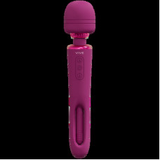 Vive By Shots Kiku - Double Ended Wand with Innovative G-Spot Flapping Stimulator - Pink