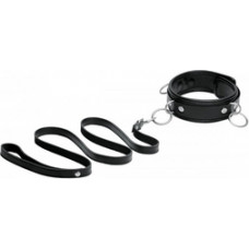 Xr Brands Leather Collar with Leash