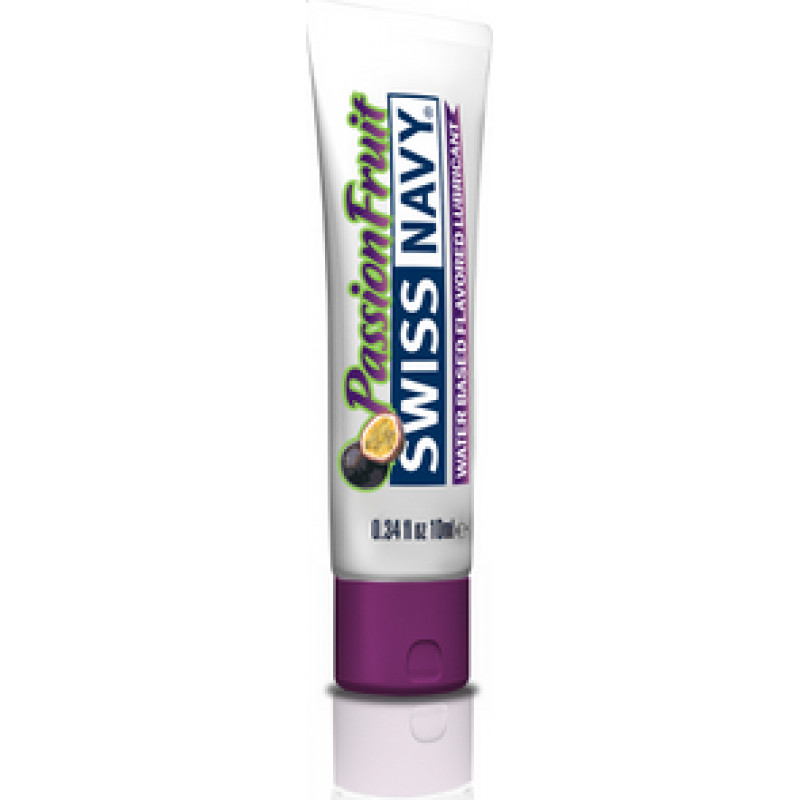 Swiss Navy Lubricant with Passion Fruit Flavor - 0.3 fl oz / 10 ml