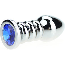 Kiotos Unisex Ribbed Buttplug Blue
