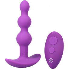 Doc Johnson Beaded Vibe - Silicone Anal Plug with Remote Control